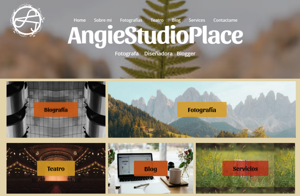 Sitio web de Angelica Diaz