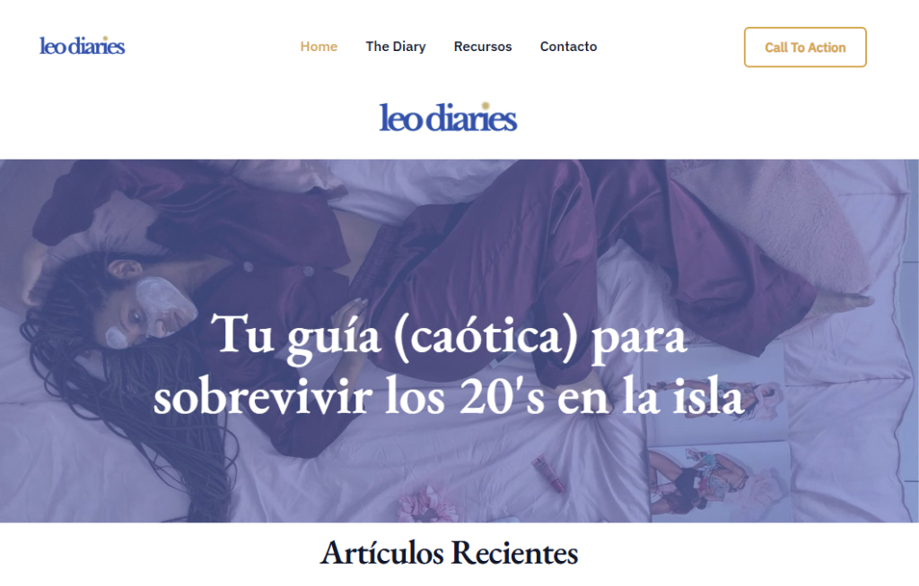 Sitio web de Claudia Arroyo